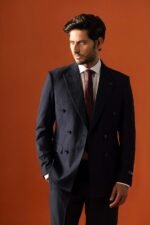 Black Double-Breasted Suit for Men - Image 5