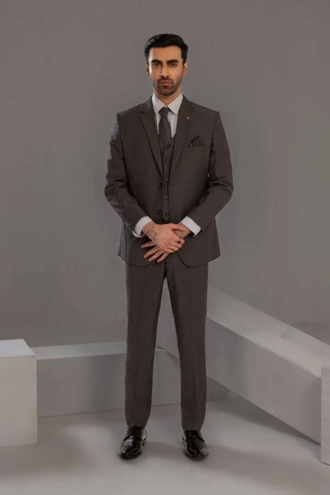 WhatsApp Image 2026-09-07 at 10.01.21 PM Charcoal Grey Three-Piece Suit for Men - Image 1