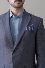 Classic Steel Grey Two-Piece Suit for Men - Image 3