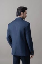 Navy Blue Double-Breasted Suit for Men - Image 3