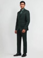 Dark Green Three-Piece Suit for Men - Image 3