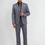 Classic Grey Two-Piece Suit for Men