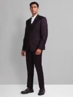 Burgundy Three-Piece Suit for Men - Image 3