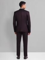 Burgundy Three-Piece Suit for Men - Image 4