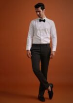Elegant Man in Black Tuxedo Suit - Image 3