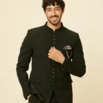 Dark Green Prince Coat Suit for Men