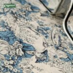Blue Floral Inner Lining for Blazer
