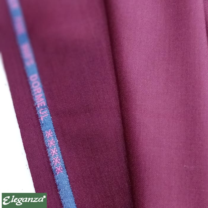 TROPICAL SUITING MAROON HAND MADE £150