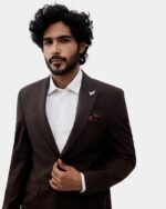 Brown Two-Piece Suit for Men - Image 6