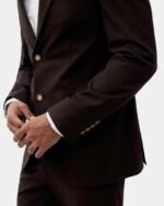 Brown Two-Piece Suit for Men - Image 2