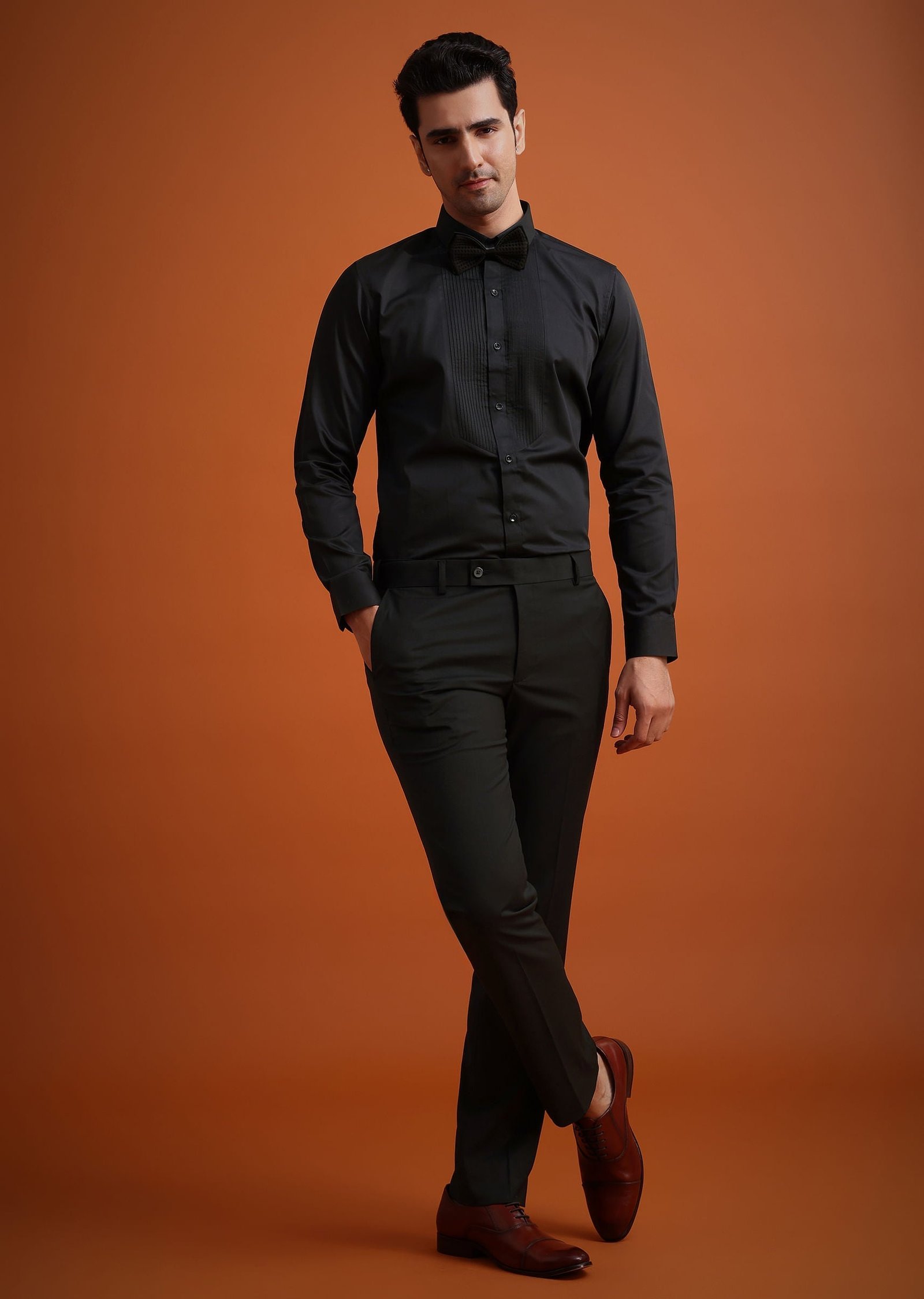 Stylish Coffee Brown Tuxedo for Modern Gentlemen - Image 6