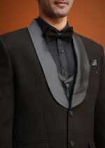 Stylish Coffee Brown Tuxedo for Modern Gentlemen - Image 3