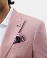 Blush Pink Double-Breasted Suit for Men - Image 4