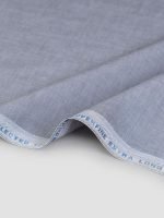 Pasha Super Fine Sky Grey Unstitched Fabric – Premium Men's Cotton