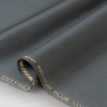 Pasha Premium Plus Steel Grey Unstitched Fabric – Premium Men's Cotton Suiting