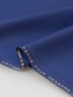 Pasha Four Seasons Royal Blue Unstitched Fabric – Premium Men's Cotton