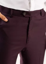 Men's Brown Cotton Dress Pants | Classic Fit Formal Trousers | Office & Business Wear - Image 5