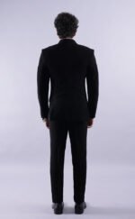 Black Double-Breasted Formal Suit for Men - Image 2
