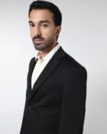 Black Techpro Two-Piece Solid Suit for Men - Image 2