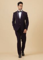 Elegant Purple Tuxedo Suit for Men
