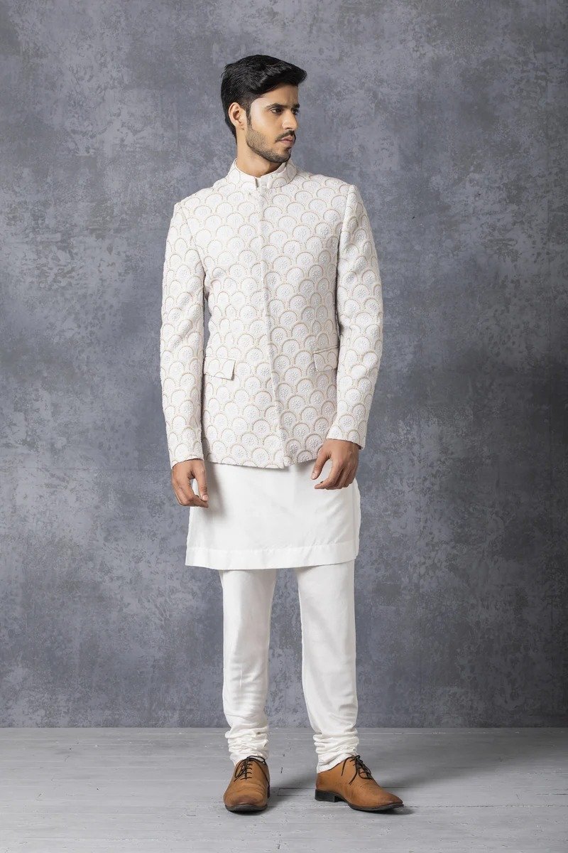 WhatsApp Image 2026-09-12 at 8.44.17 PM (5) White Embroidered Prince Suit for Men - Image 1