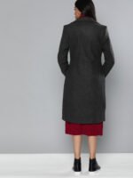 Charcoal Women's Long Coat - Image 6