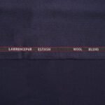 Lawrencepur Estash Navy Blue Wool Blend Suiting Fabric