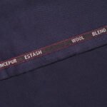 Lawrencepur Estash Navy Blue Wool Blend Suiting Fabric - Image 2