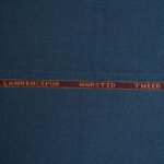 Lawrencepur Blue Worsted Tweed Suiting Fabric