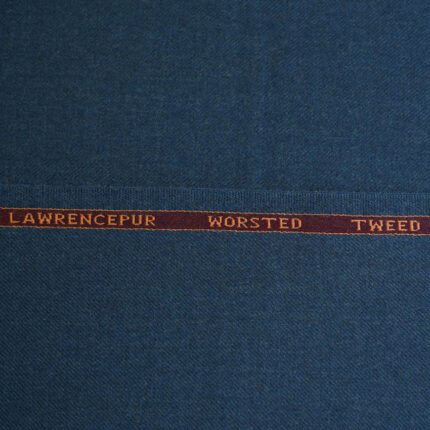 Lawrencepur Blue Worsted Tweed Suiting Fabric