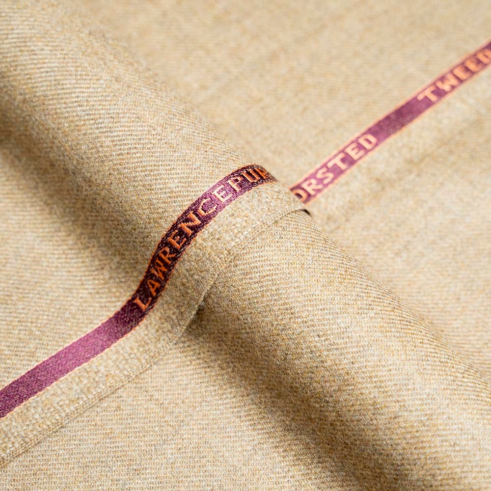 DSC08968 Lawrencepur Worsted Tweed Beige Suiting Fabric - Image 1