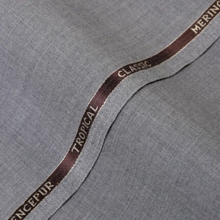 Lawrencepur Classic Tropical Light Grey Suiting Fabric
